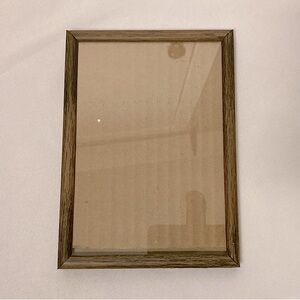 💫 Vintage Intercraft Metal Wood Pattern 4”x 6” Picture Frame Easel Back Hangable